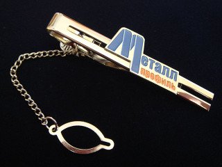 Галстучный зажим с логотипом "металл профиль"