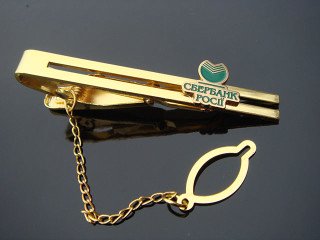 manufacture of tie clips "Sberbank of Russia"