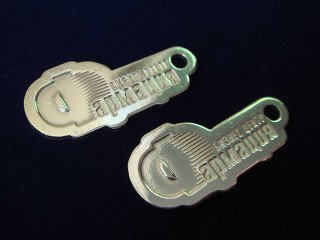 латунная подвеска - кулон  "фармация"