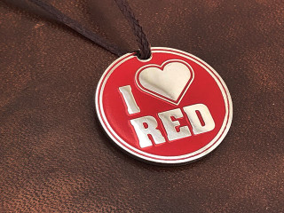 Металлические подвески, кулоны с логотипом "RED"