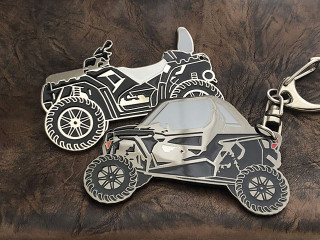 Брелоки з фігурною вирізкою "polaris"