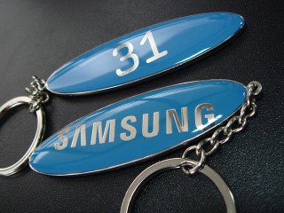 corporate keychains with the logo "samsung"