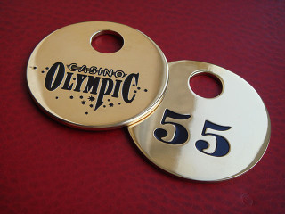 Номерки в гардероб з металу "olympic"