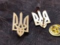 позолочений значок тризуб - малий герб України