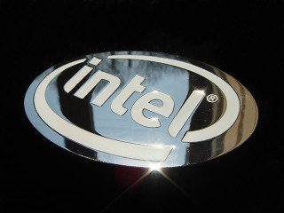 металлические шильды "intel"