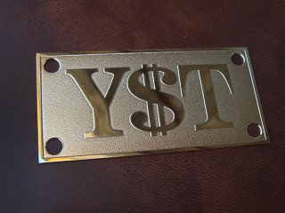 metal labels - tags "Y$T"