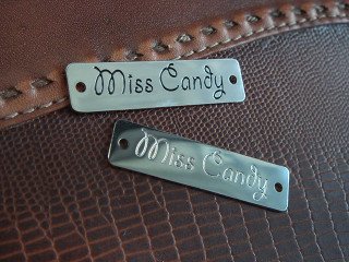 шильдики с отверстиями для пришивания к одежде Miss Candy