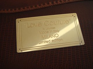 decorative nameplates - lining for designer bags