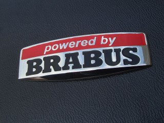 metal Schild - pad on car "brabus powered by"