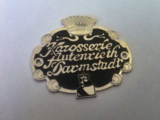 metallic brass logo emblems