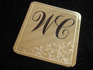 таблички на двери туалета wc