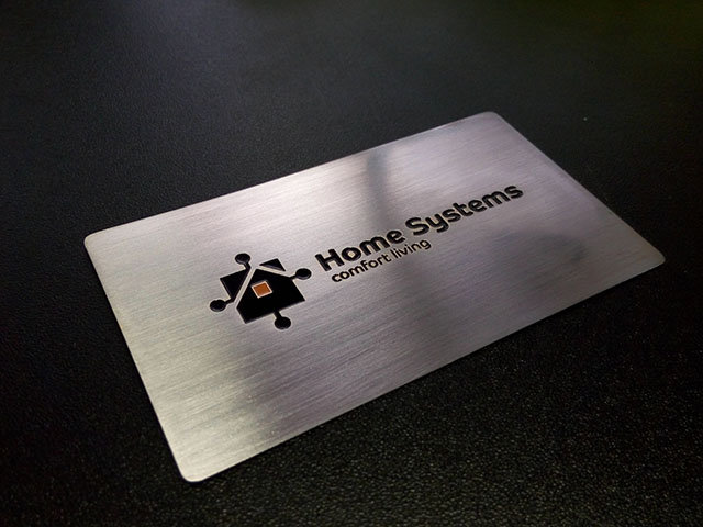 custom metal business cards (set)