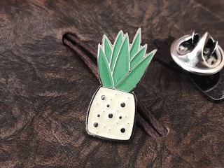 Enamel pins, fashion pins "cactus"
