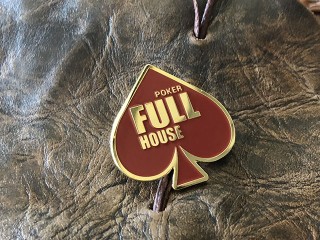 brand pins with "fullhouse" logo